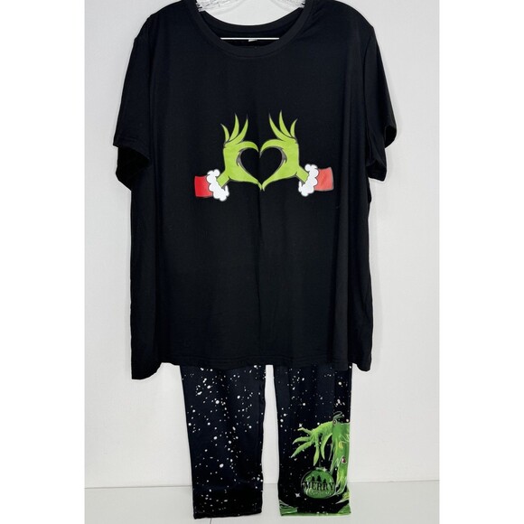 The Grinch Tshirt and Leggings Set Size XL - XXL - Picture 1 of 7